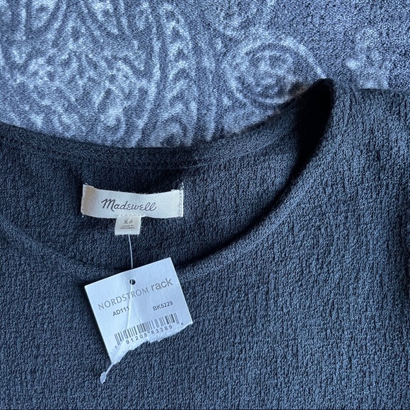 Madewell Textured Eyelet Mix Ruffle-Sleeve Top XS - Picture 4 of 9